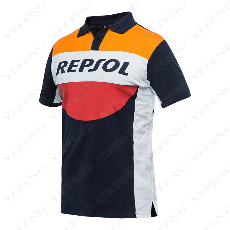 

2018 г., футболка для Honda Repsol Polo, мужская спортивная мотоциклетная футболка для езды на мотоцикле