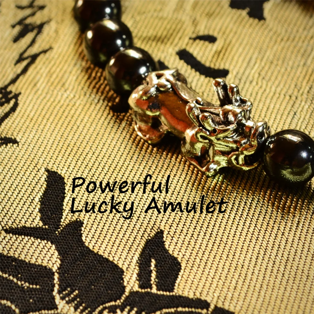 Эластичный браслет фэн-шуй счастливое богатство исцеление мала Будда гематит