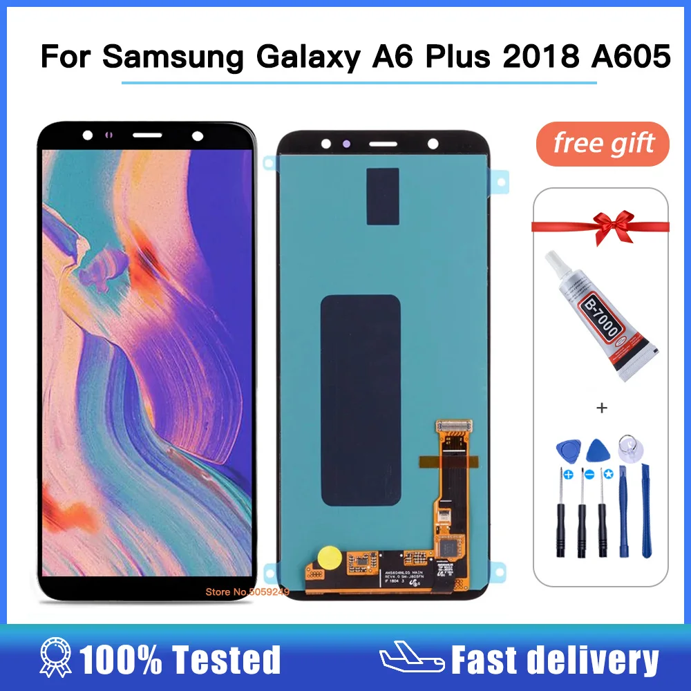 Дисплейный модуль для Samsung Galaxy A6 Plus 2018 AMOLED с рамкой/без рамки|Экраны мобильных