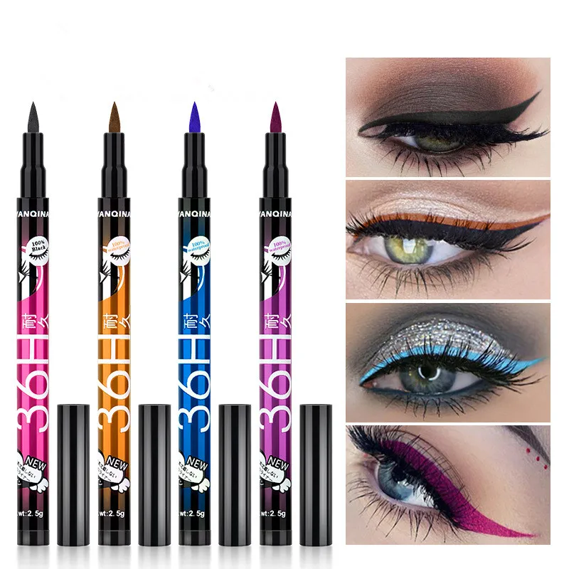 

4 Colors 36H Eyeliner Pencil Waterproof Pen Precision Long-lasting Liquid Eye Liner Smooth color eye liner Make Up Tools hotsale