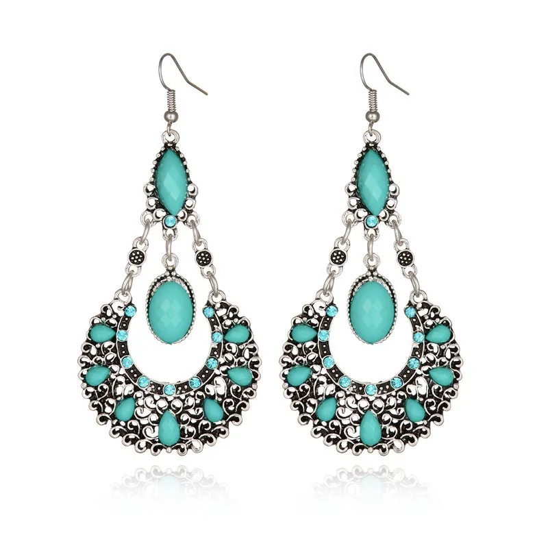 Ювелирные изделия в этническом стиле серьги капли богемном
