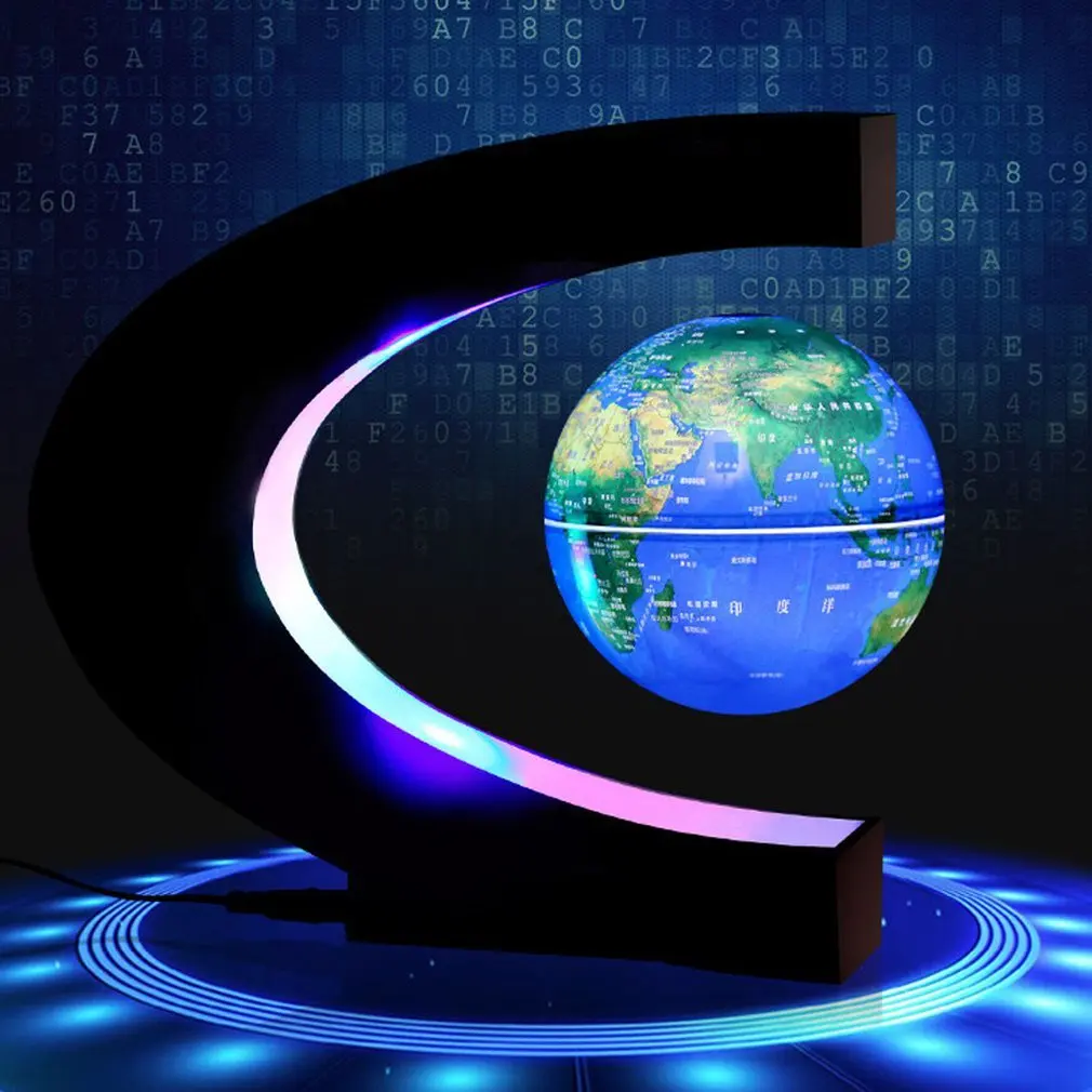

2019 NEW Magnetic Levitation Globe Floating World Map Ball Lamp Cool Lighting Office Home Decoration Terrestrial Globe Lamp