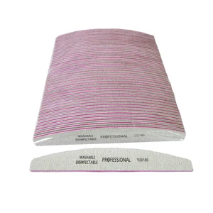 Профессиональные пилки для дизайна ногтей, инструменты для салона с песочным напылением, баффер 100180, серая доска для гель-лака, 50 шт.Лот, двухсторонние пилки