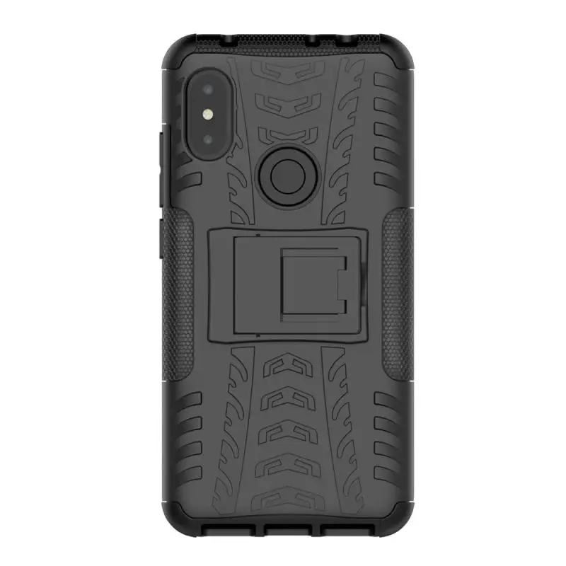 Heavy Duty Protection Armor Case for Xiaomi Redmi 6 Pro 6A Note Back Cover Silicone 2 in 1 Holder Stand Phone |