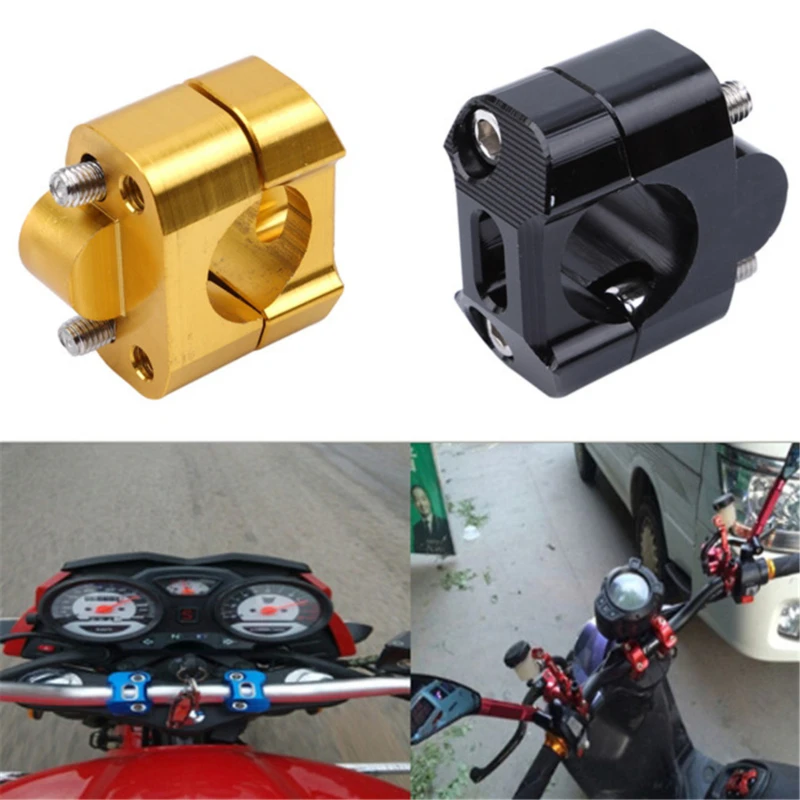

Red 1 set (2 pcs) Motorcycle Faucet Fixed Seat Handlebar Height Increaser