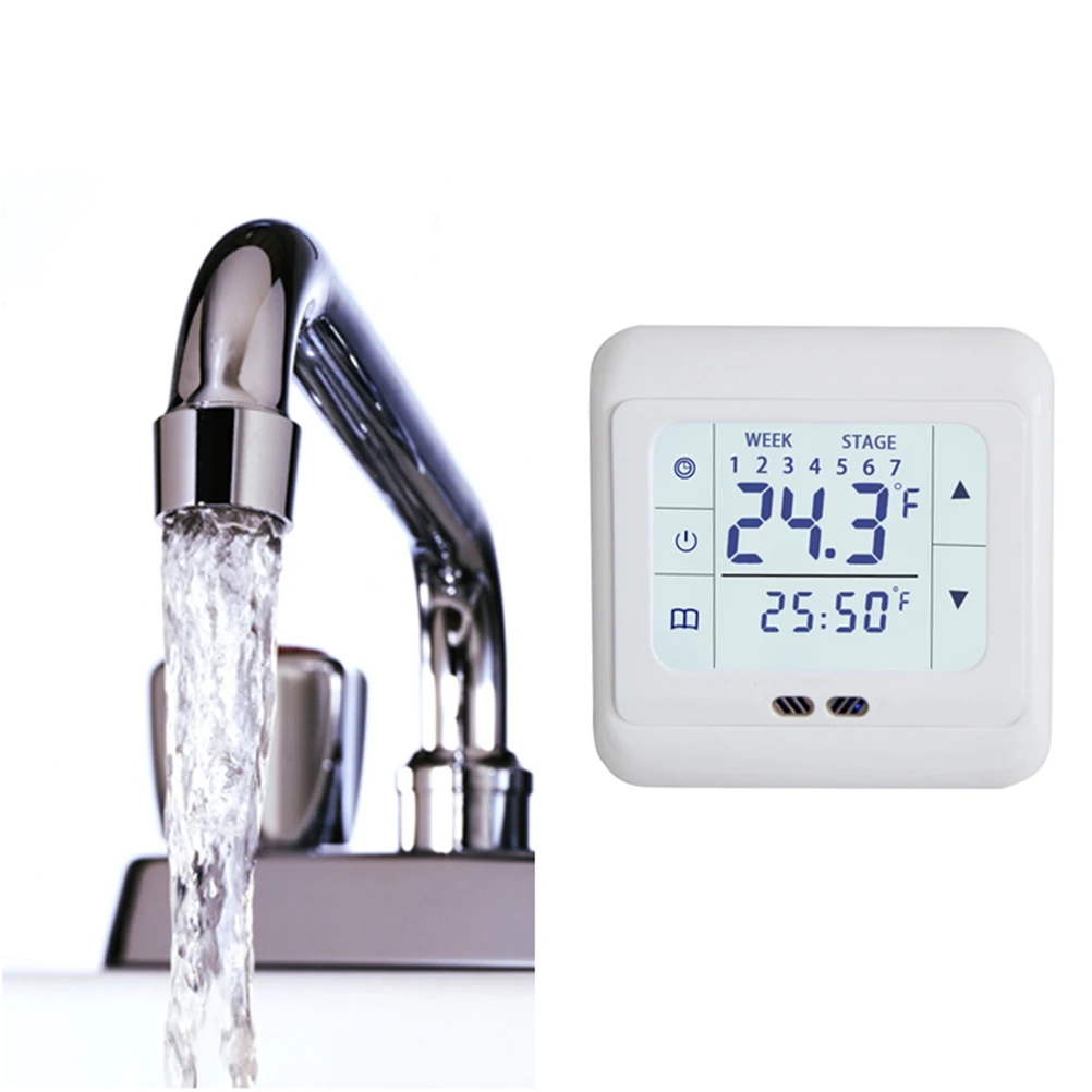 Programmable Digital Thermoregulator Touch Screen Room Heating Thermostat Underfloor for Floor Electric System | Обустройство дома
