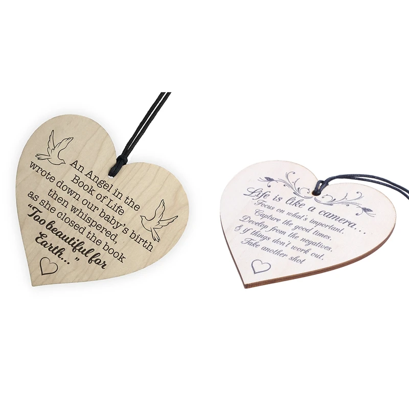 2 шт. деревянный подвешивание: 1 &quotЖизнь как камера&quot знак налета подарок