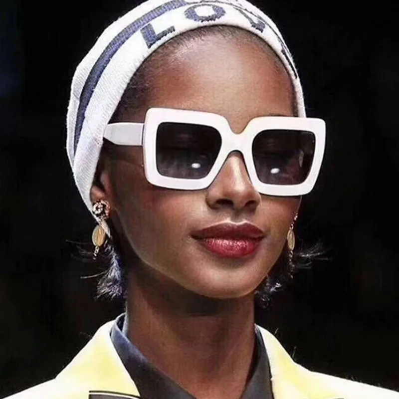 

Square Sunglasses Women Fashion 2021 New Vintage Shades Men Brand Design Luxury Big Sun Glasses UV400 Oversized Eyewear Female