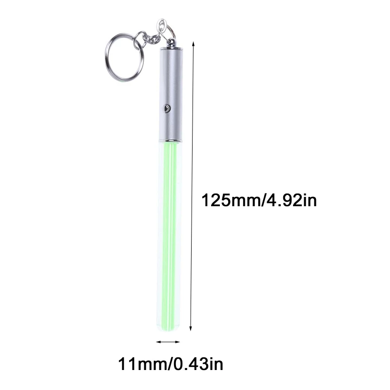 

Durable Glow Pen Flash Torch Magic Wand Stick Lightsaber LED Light Keychain New
