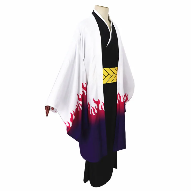 

Anime Demon Slayer Kimetsu No Yaiba Ubuyashiki Kagaya Cosplay Costume Halloween Skirt Gown Sets Haori Official Uniforms Clothes