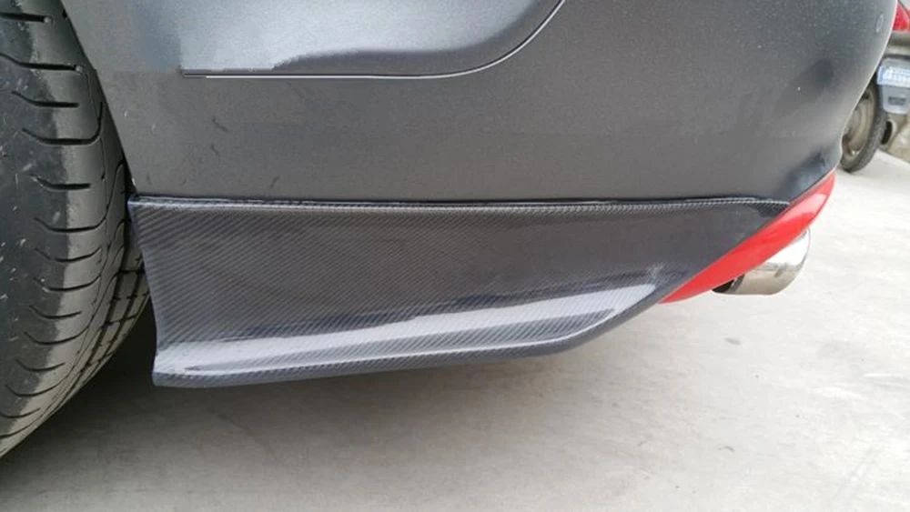 Разветвители для заднего бампера из углеродного волокна боковые щитки фартук Audi