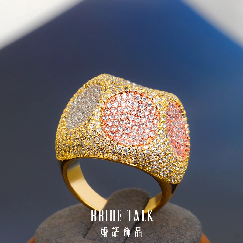 Женское кольцо с кубическим цирконием Крупное невесты 2021|Обручальные кольца| |