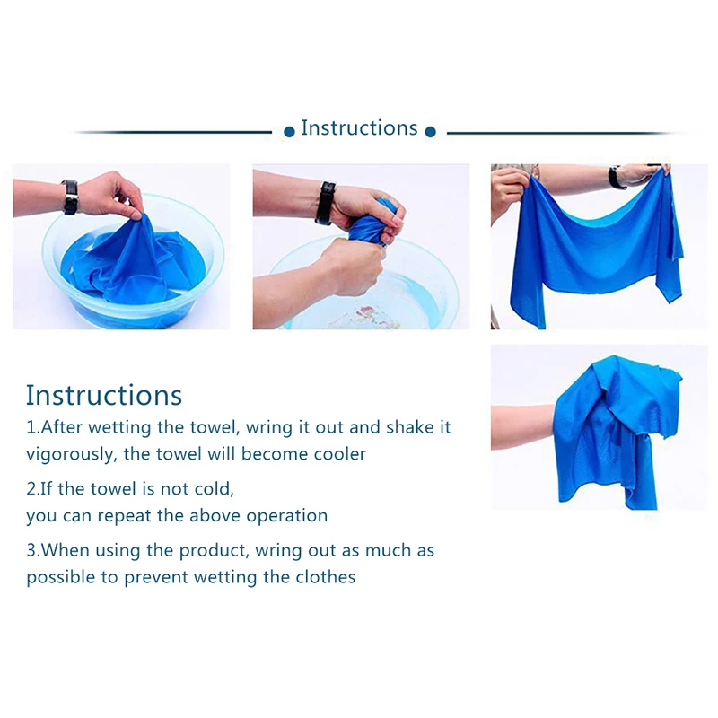 

Cold Sense Towel Ice Towel Cold Sense Sports Ice Towel Cooling Ice Towel Sports Towel Microfiber Towel Cooling Neck Wrap