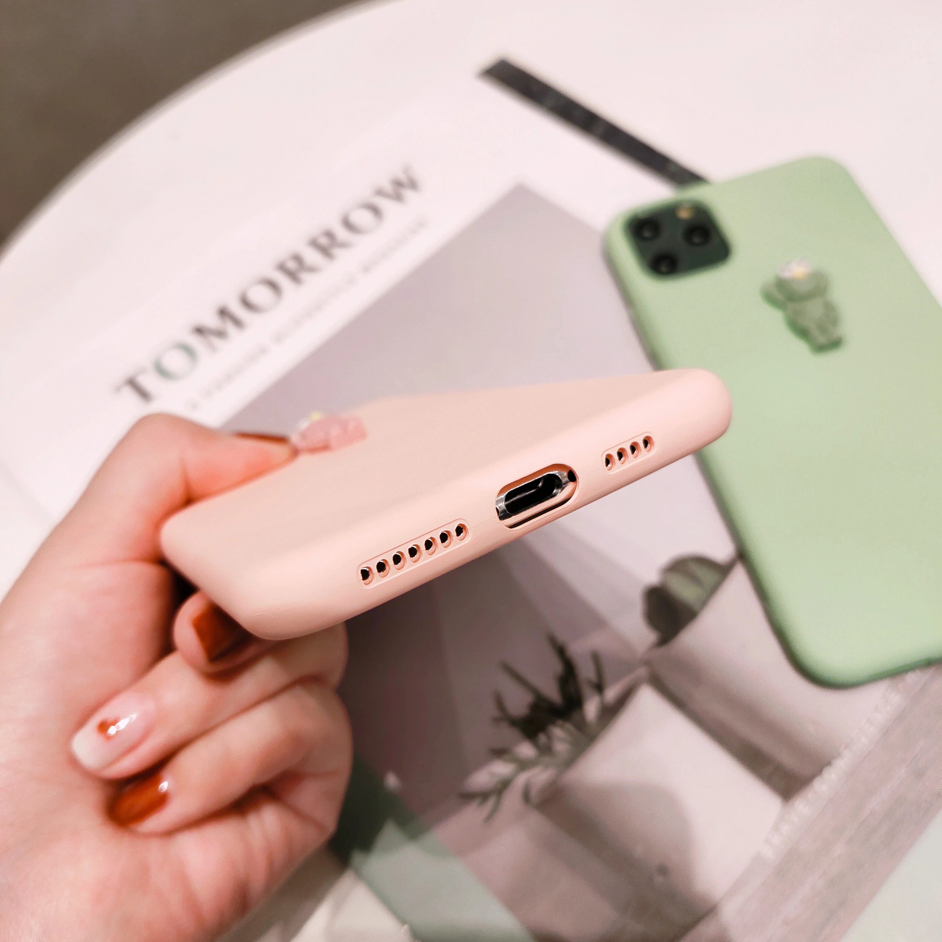 3D Оригинальный жидкий силиконовый роскошный защитный чехол JUNNIAO для Apple iPhone 11 Pro Max