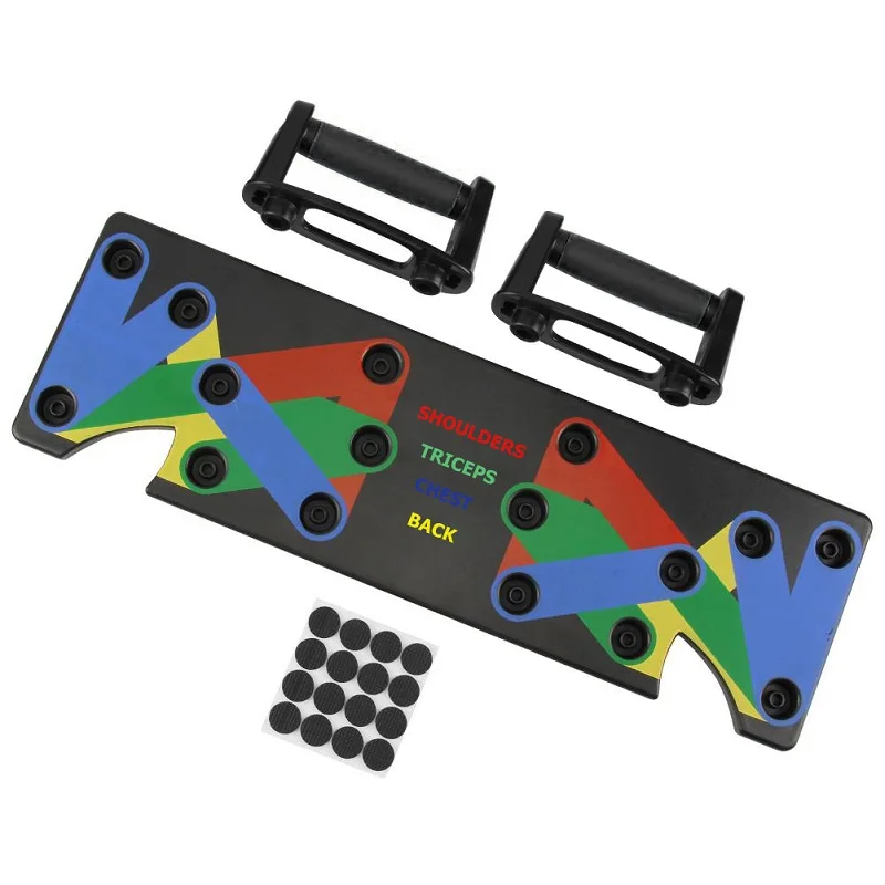 Black handles Стойка с эффектом пуш-ап 9 в 1 для бодибилдинга и фитнеса, инструменты для упражнений для мужчин и женщин, многофункциональные стойки с эффектом пуш-ап для бодибилдинга, тренажерного зала - Цвет: Black handles