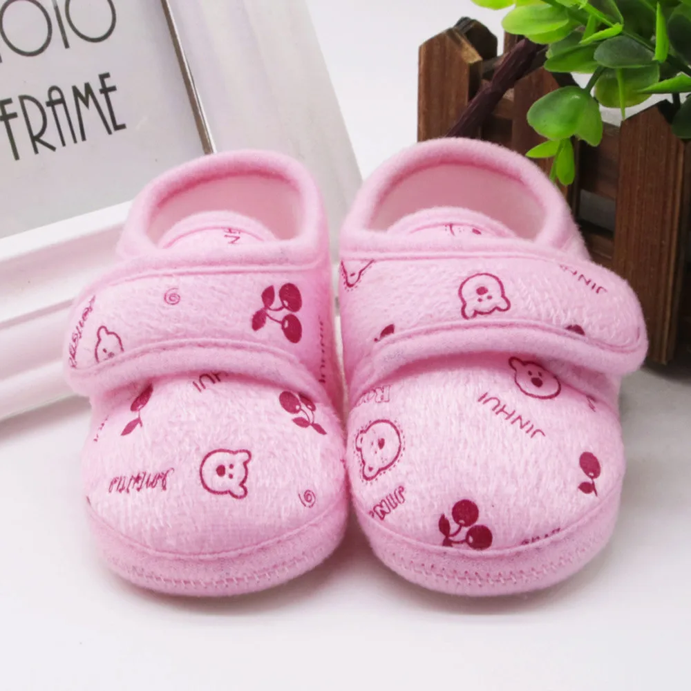 Детские туфли для новорожденных мальчиков и девочек хлопковые на мягкой подошве