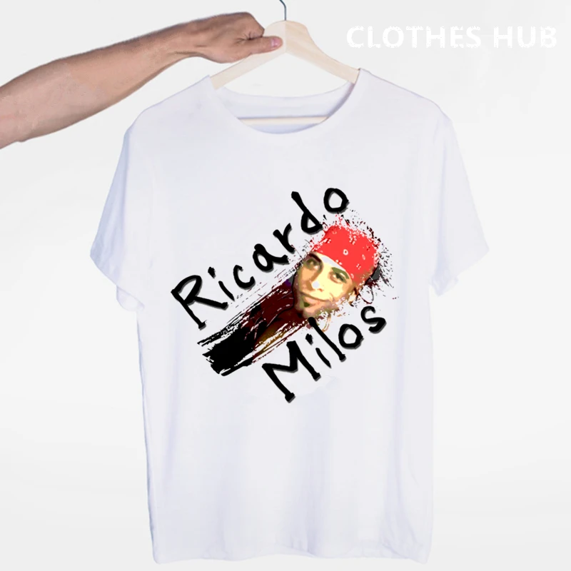 Pocket Ricardo Milos, Мужская футболка, аниме, эстетика vaporwave, рождественские футболки, футболка с принтом, топ, футболка, Мужская одежда, Harajuku, футболка