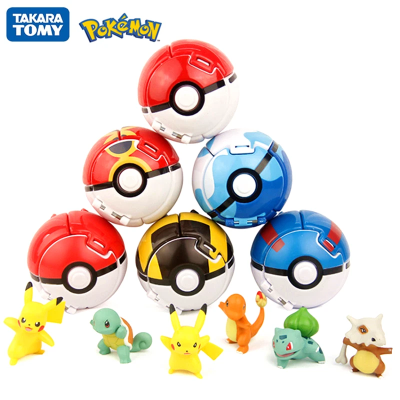 TOMY Pokemon Elf шар покебол Pikachu Карманный Монстр вариант игрушка фигурка модель