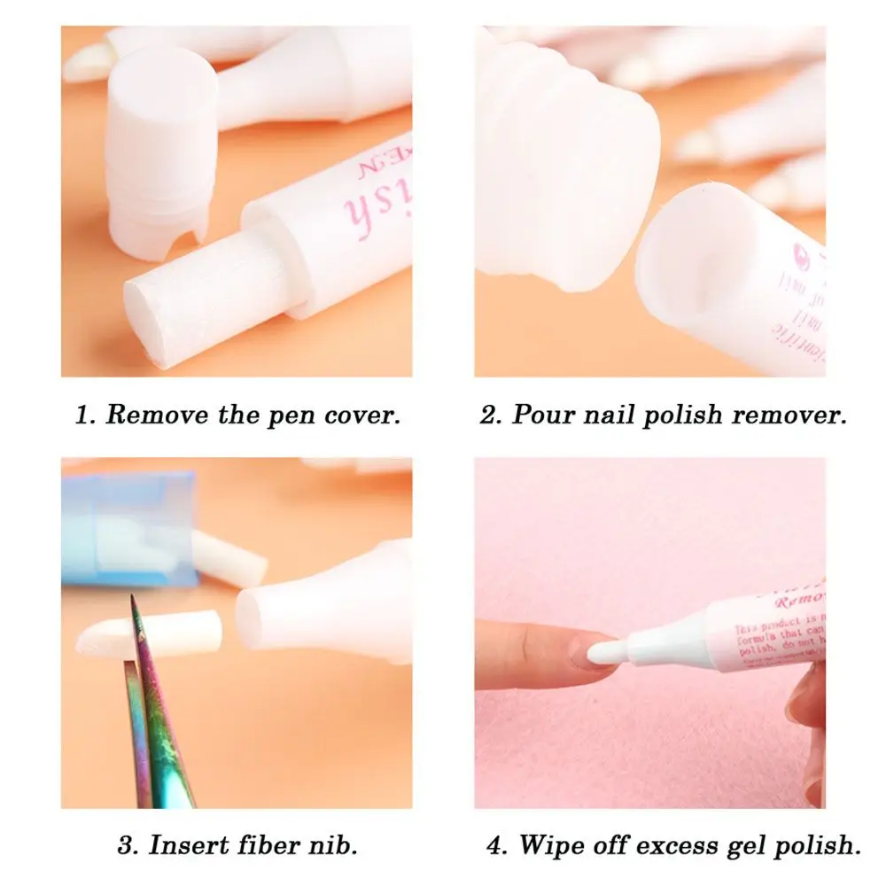 1Pcs Nail Polish Cleaning Remover Brush Corrector Erase Pen Art Tools UV Gel Degreaser Manicure Accessory | Красота и здоровье