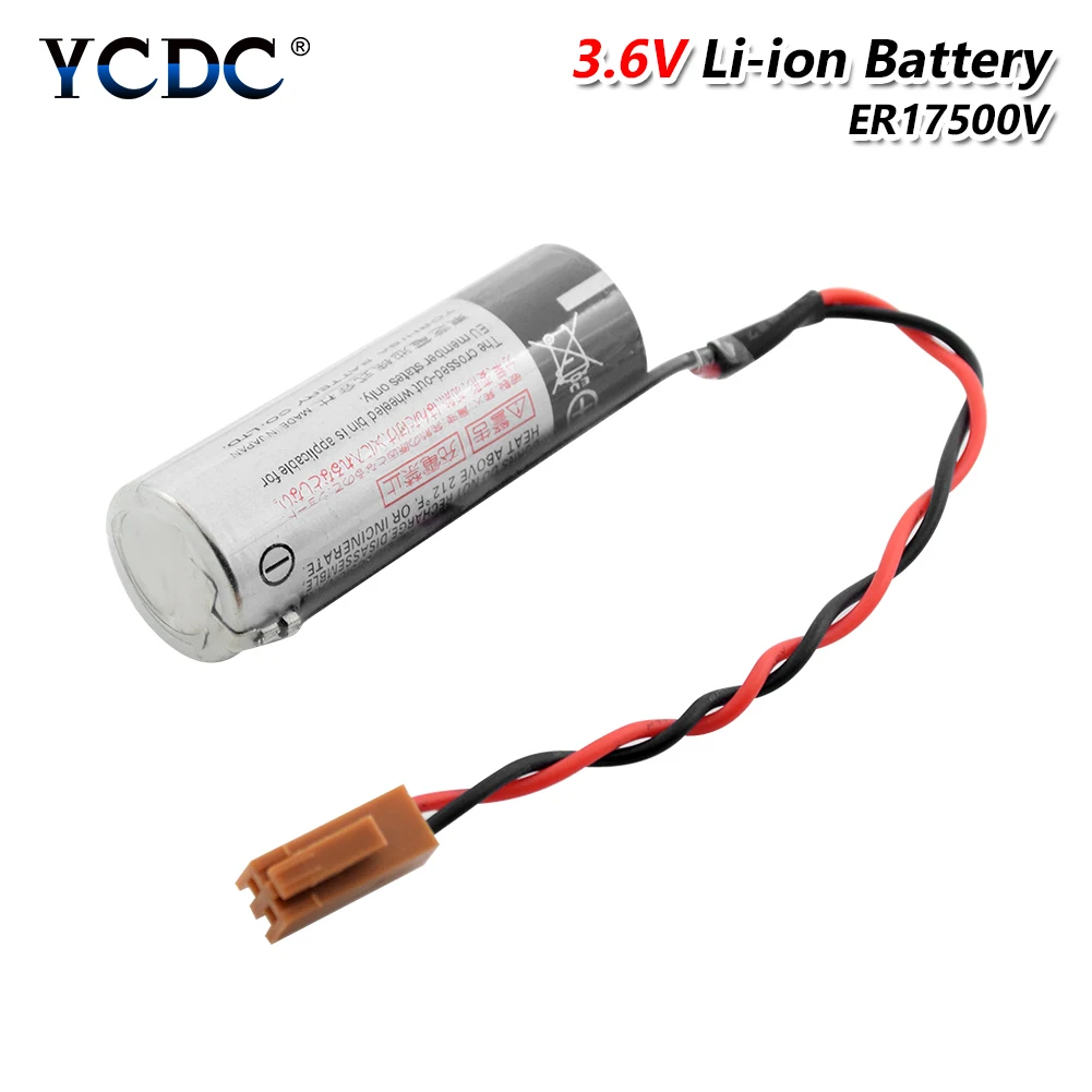 YCDC 3.6V 2700mAh ER17500V PLC Battery For Toshiba CNC System CS1W-BAT01 Backup Batteries C4 Serious Robot R13N860011 | Электроника