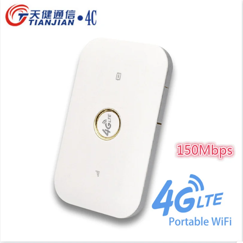 

Wireless 3G 4G MIFI Router Unlock CAT4 150Mbps Mobile Modem 4g Wifi Sim Card LTE FDD TDD Pocket Battery Network Modem