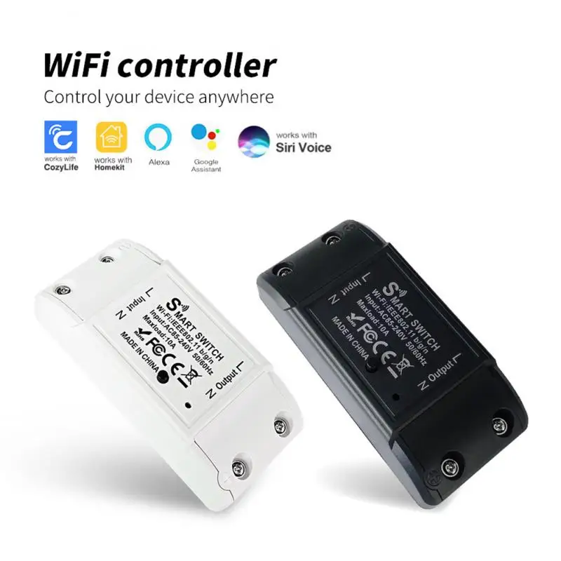 

New WiFi Smart Light Switch Wireless WiFi Smart Breaker LED Light Cozylife Life APP Remote Control Work With Alexa Google Home