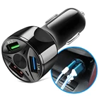 Автомобильное зарядное устройство Quick Charge 3,0 с 3 портами для Audi A3 A4 B6 B8 A6 C5 C6 80 B5 B7 A5 Q5 Q7 TT 8P 100 8L C7 8V A1 A3
