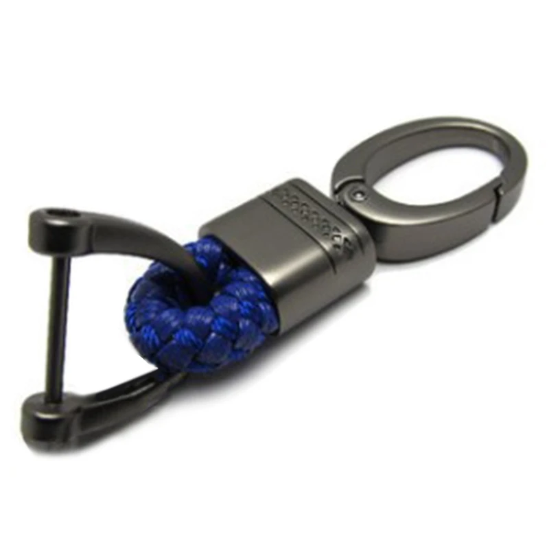 

Braided Rope Car Key Keychain Metal Keychain Men Creative Metal Leather Key Chain Ring Keyfob Car Keyring Keychain Accessories