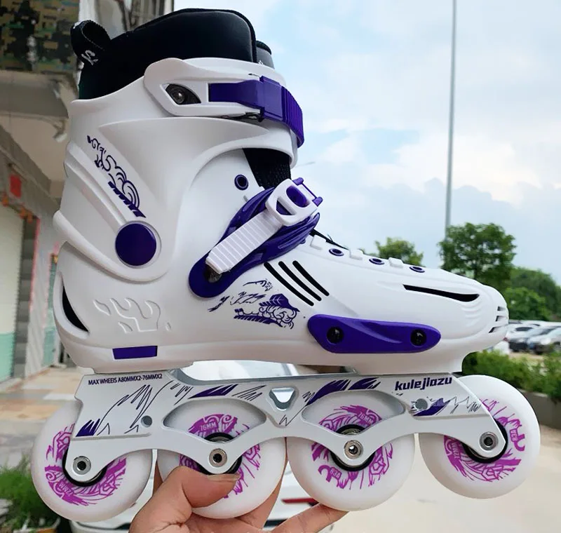Роликовые коньки FQH Slalom роликовые с колесами А для детей и взрослых скользящая