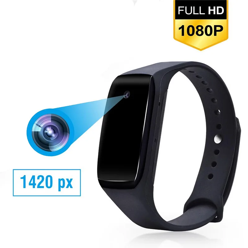 hd 1080p camcorder smart bracelet camera mini secret camera wristband wearable device bracelet cam cam dvr voice video recorder free global shipping