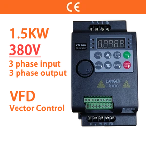 1.5KW 380V Variable Frequency Drive 3 Phase Input 3 Ph Output 2HP Economical Small VFD Variator for Motor Speed Control Inverter