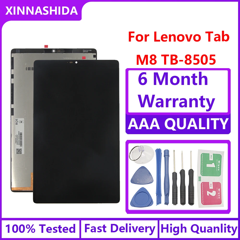 

ЖК-дисплей 8,0 дюйма для lenovo tab m8, цифровой сенсорный экран, монтаж