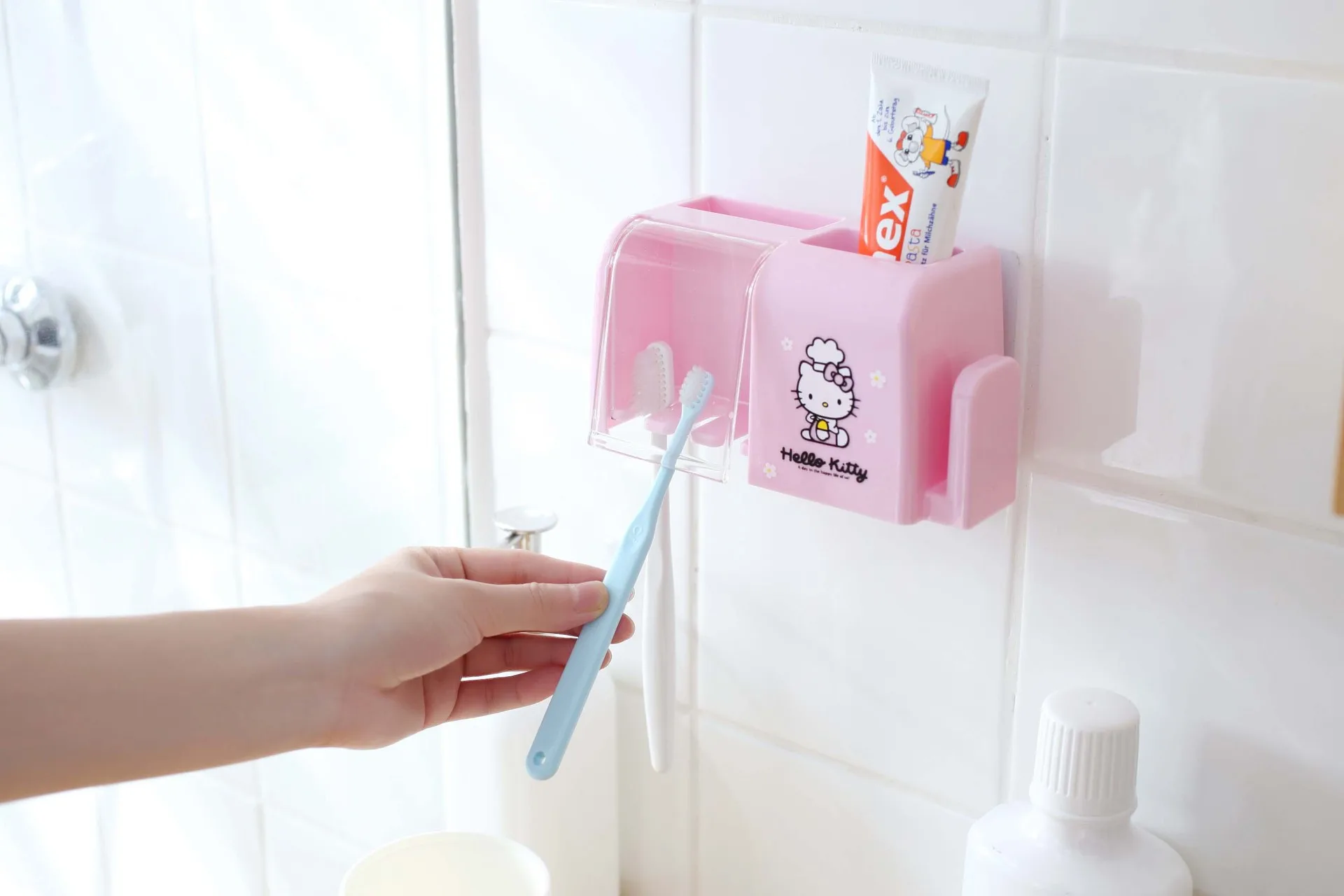 Держатель зубной щетки Hello kitty держатель каппа на присоске KT держатель зубной пасты