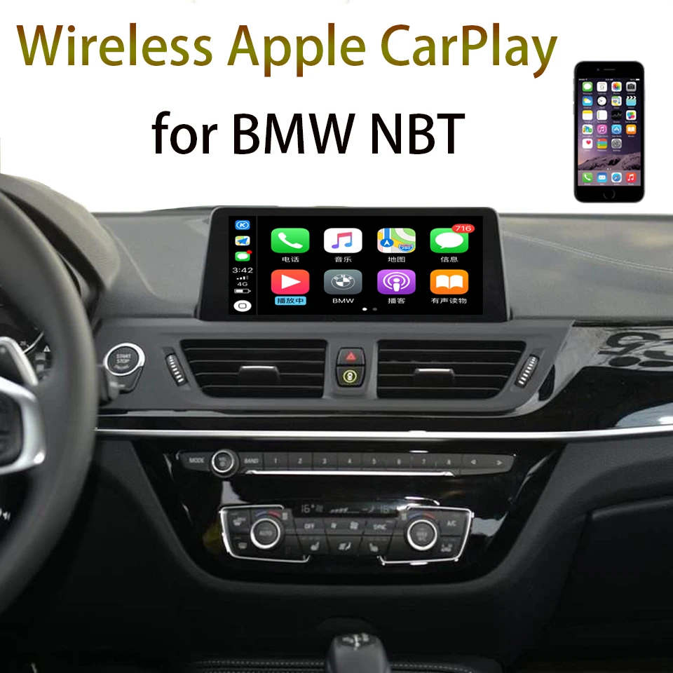 Автомобильный Камера Интерфейс с CarPlay для BMW Все серии F20 F15 Поддержка третьей