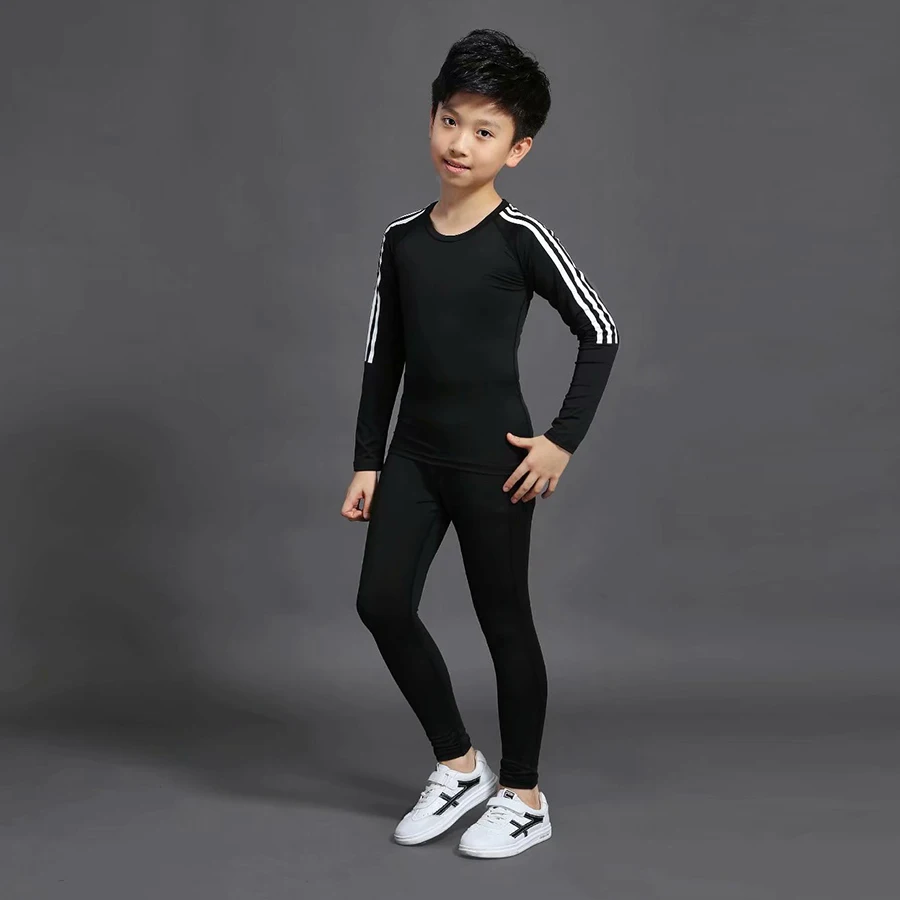 

Children's Wear 1 Sets of Children's Training Jogging Pants Children's Sportswear Compression Thermal Underwear Children's Wear
