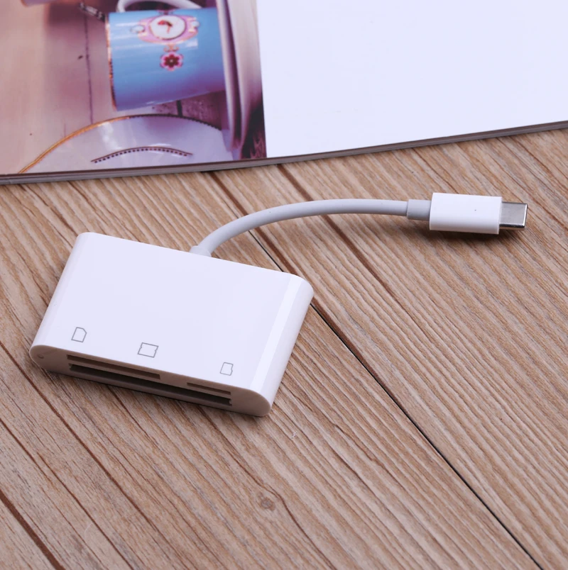 USB 3 1 Тип C кард-ридер USB-C TF/CF/SD/USB OTG адаптер для Xiaomi samsing Huawei iPad Pro Macbook телефона Android |