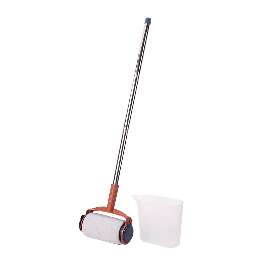 

Portable Paint Roller Brush Handle Painting Set Tools Time-saving Home Office Room Wall Decor Kits No Water Leakage
