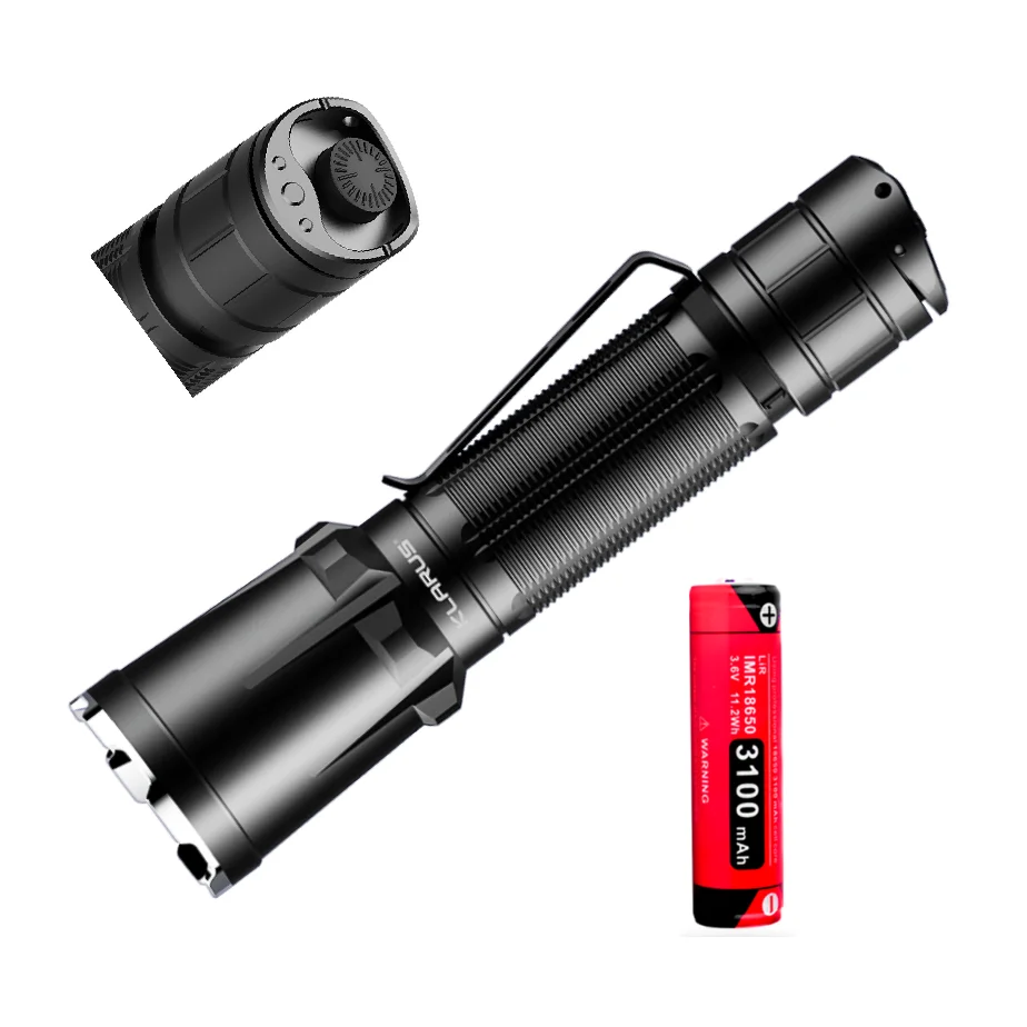 KLARUS XT11GT Pro Tactical Torch CREE XHP35 2200LM Rechargeable Flashlight by 18650 Battery for Police,Search and Rescue