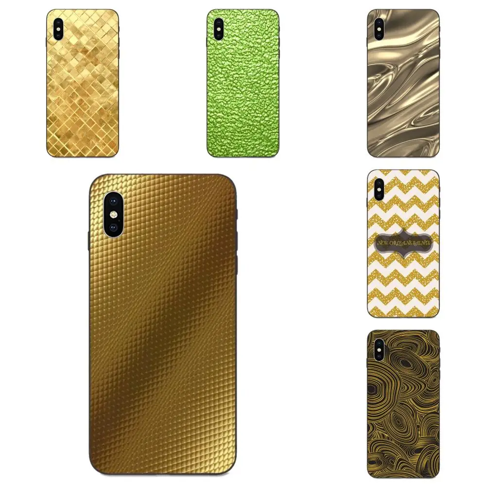 Дизайн цвета металлической золотой фольги с принтом для Huawei nova 2 2S 3i 4 4e 5i Y3 Y5 II Y6 Y7 Y9