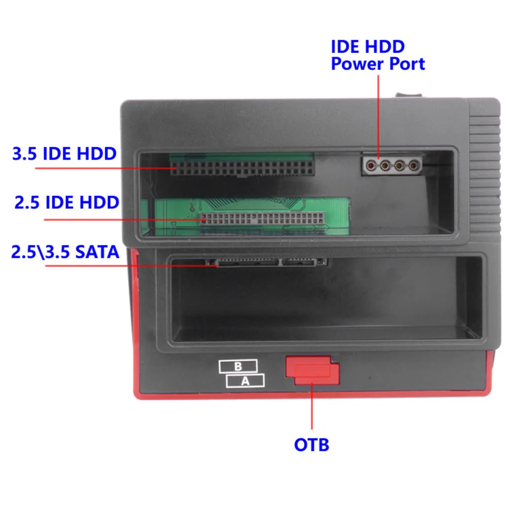 2 53 5in sata ide hdd docking station hard drive docking station hdd enclosure usb 2 0 hub msm2xdcfsdtf card reader free global shipping