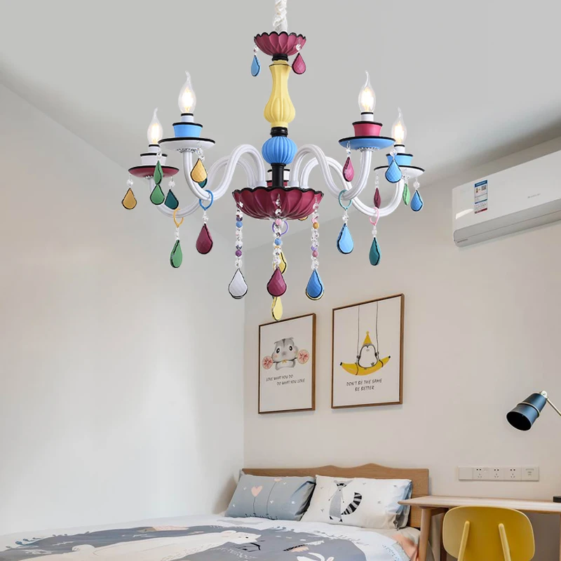 Французский Кантри Стиль художественная Люстра Освещение Современный