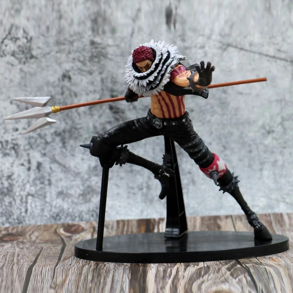 

Charlotte Katakuri One Piece Anime Action Figure Toys BWFC Dolls Model Fighting Ver Kids Christmas With Box Figurines Collection