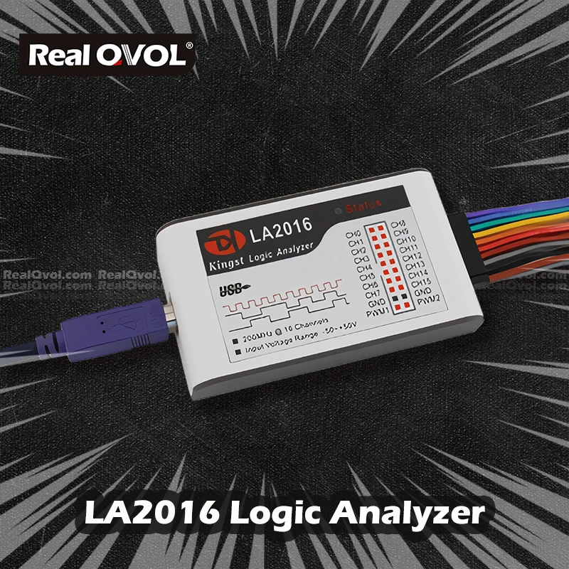 RealQvol LA2016 USB логический анализатор 200 м Максимальная частота дискретизации 16