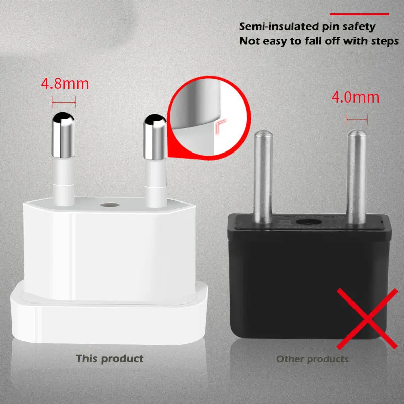 Переходник с вилкой от США до ЕС переходник защитой сети переменного тока вилка