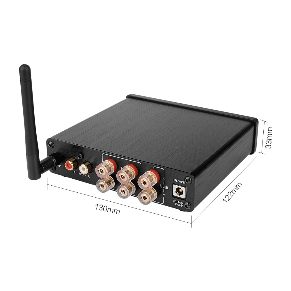AIYIMA TPA3116 усилитель сабвуфера аудио Bluetooth усилитель звука 2,1 50Wx2+ 100 Вт HiFi TPA3116D2 цифровой усилитель мощности дома