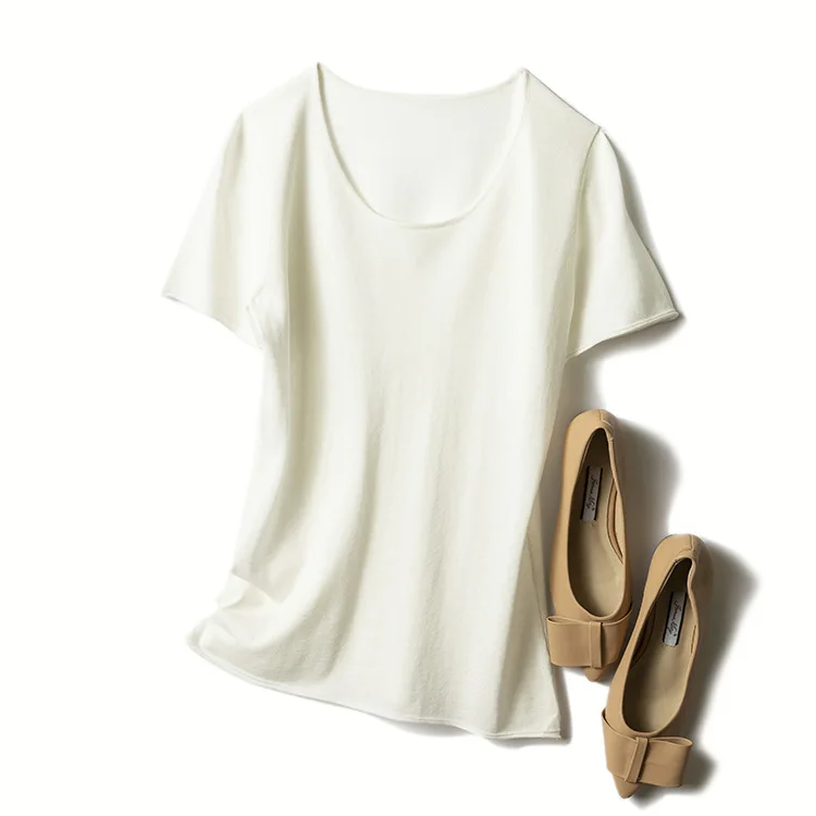 

Women's fashion casual breathable cotton short sleeve T-shirt