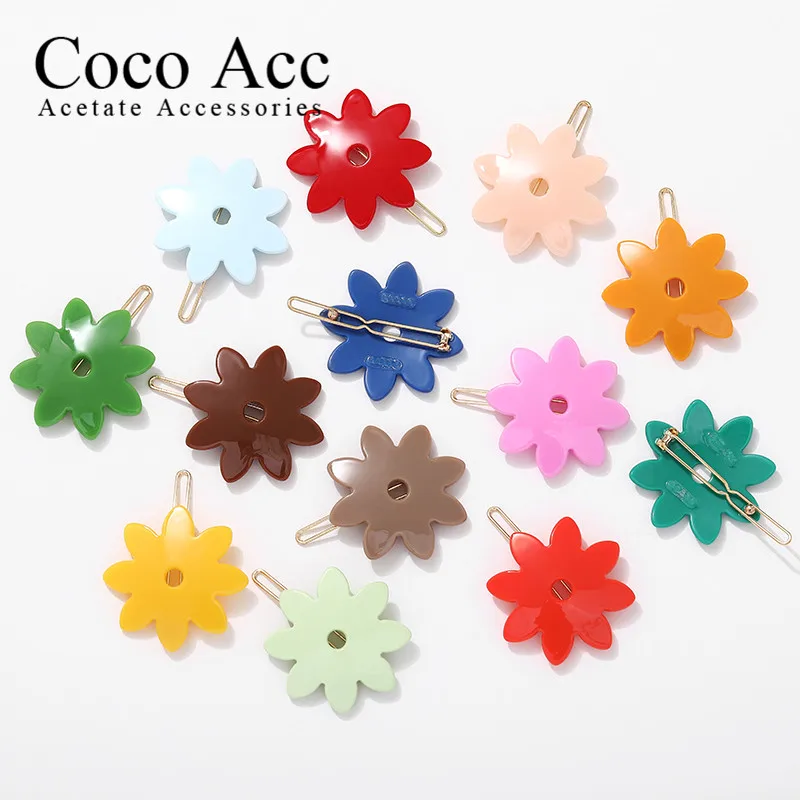 Оптовая продажа Лидер продаж на amazon милые заколки для волос конфетных цветов