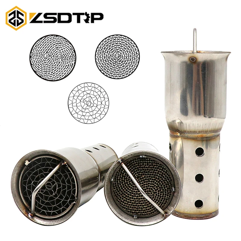 Глушитель выхлопных газов ZSDTRP из нержавеющей стали катализатор подходит для