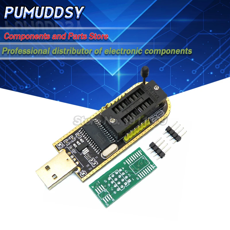 USB программатор CH341A CH341 24 25 серия EEPROM Flash BIOS с программным обеспечением и
