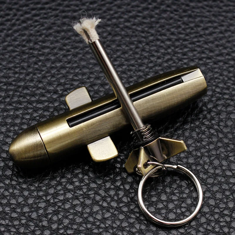 

Outdoor Survival Tool Permanent Matches Waterproof Flint Free Fire Starter Kerosene Camping Lighter Flint Keychain Lighter